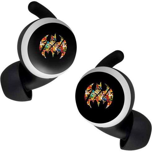 DC Comics Batman Silhouette Logo Vintage Pattern Google Pixel Buds Skin